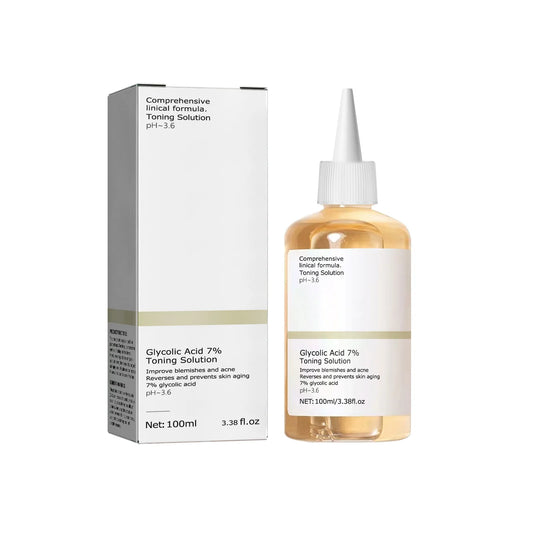GlowClear | 7% Glycolic Acid Toning Solution for Acne, Hydration & Skin Rejuvenation – 100ml